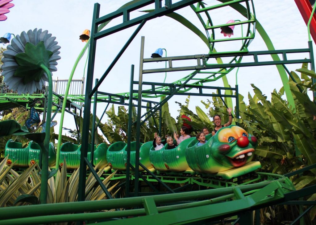Riding the Bug Run at Aussie World