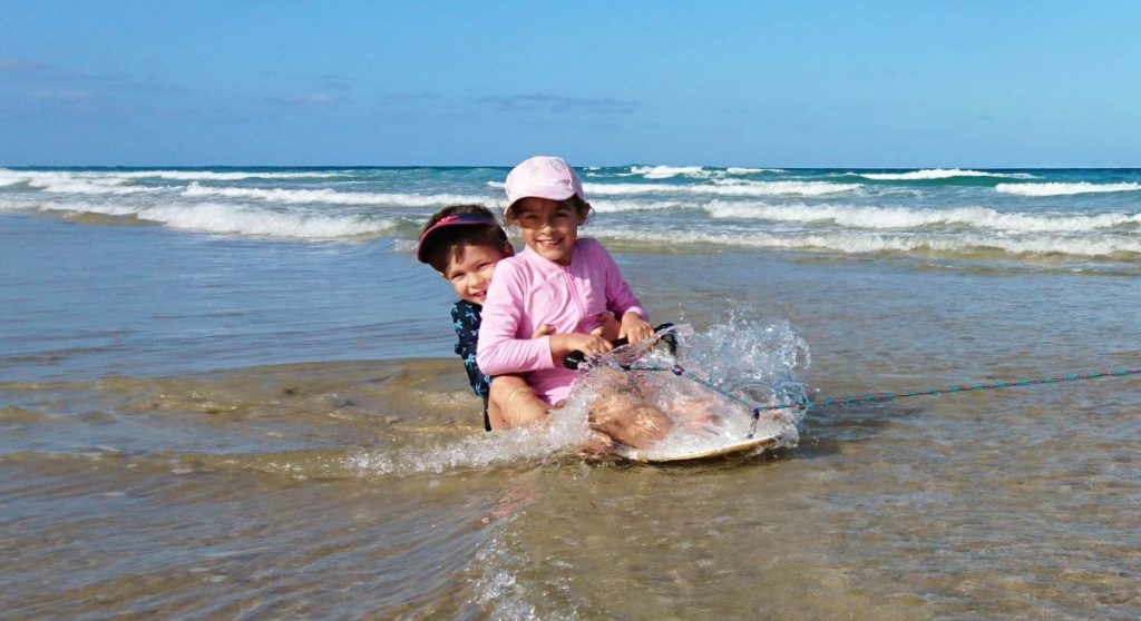 Twice the fun on a Tow Skim board