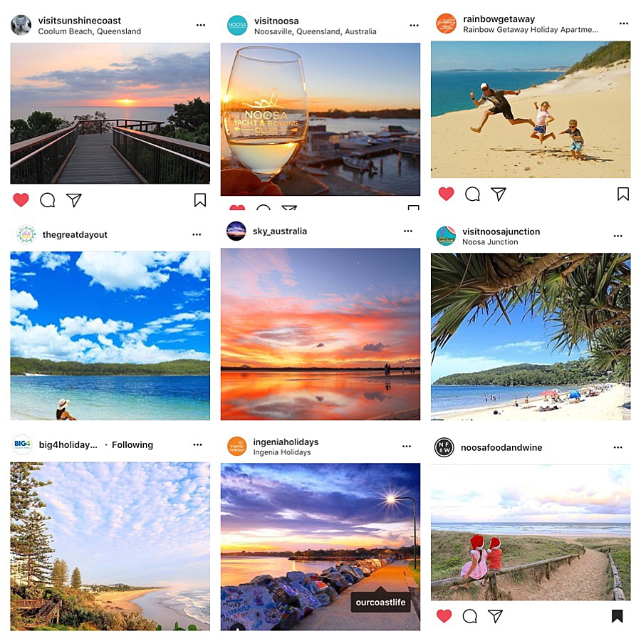 Some of Our Coast Life's images that have been regrammed.