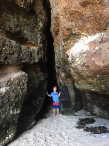 Exploring Caves Beach, near Lake Macquarie, NSW.