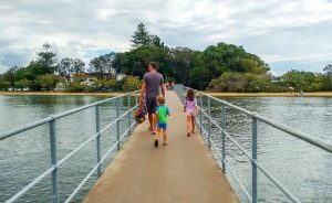 The footbridge to Chambers Island