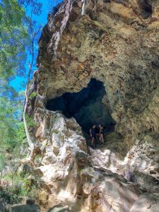 A cave on Mount Ngungun.with kids